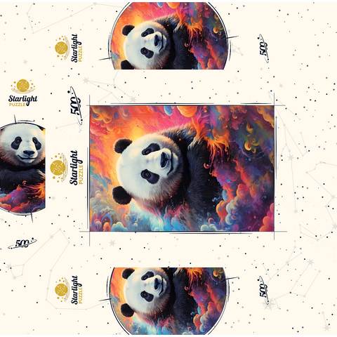 Celestial Panda 500 Jigsaw Puzzle box 3D Modell