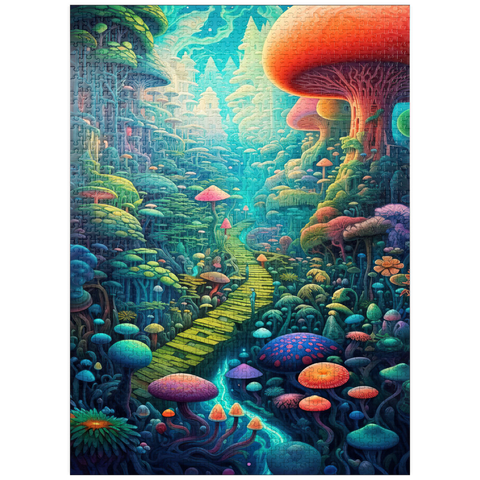 puzzleplate Enchanted Mushroom Forest 1000 Jigsaw Puzzle
