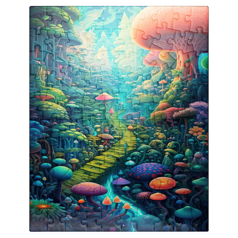 puzzleplate Enchanted Mushroom Forest 100 Jigsaw Puzzle