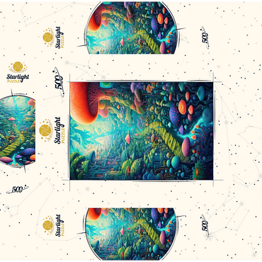 Enchanted Mushroom Forest 500 Jigsaw Puzzle box 3D Modell