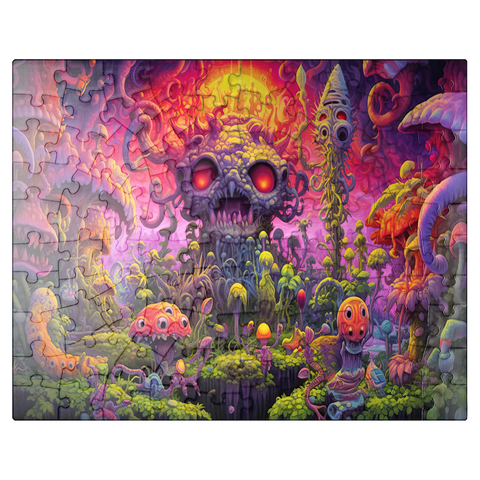 puzzleplate Surreal Fantasy Mushroom World 100 Jigsaw Puzzle