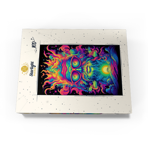 Psychedelic Cosmic Guru 100 Jigsaw Puzzle box view3