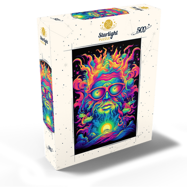 Psychedelic Cosmic Guru 500 Jigsaw Puzzle box view2