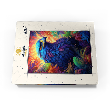 Majestic Blue Eagle in a Vibrant Fantasy Jungle 1000 Jigsaw Puzzle box view3