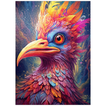 puzzleplate Majestic Fantasy Bird with Vivid Feathers 1000 Jigsaw Puzzle