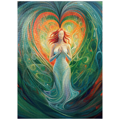 puzzleplate Ethereal Goddess of Love and Nature in Spiritual Art 1000 Jigsaw Puzzle