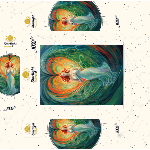 Ethereal Goddess of Love and Nature in Spiritual Art 1000 Jigsaw Puzzle box 3D Modell