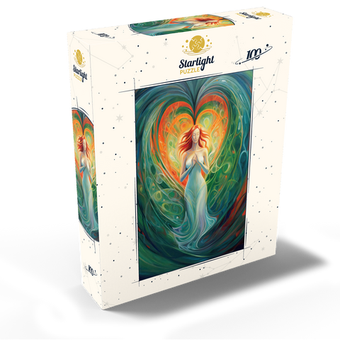Ethereal Goddess of Love and Nature in Spiritual Art 100 Jigsaw Puzzle box view2