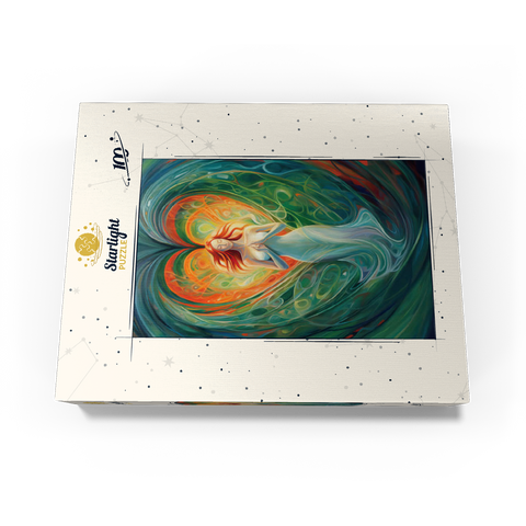 Ethereal Goddess of Love and Nature in Spiritual Art 100 Jigsaw Puzzle box view3