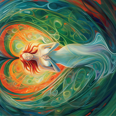 Ethereal Goddess of Love and Nature in Spiritual Art 100 Jigsaw Puzzle 3D Modell