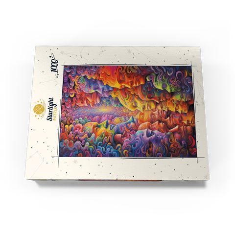 Surreal Faces in Vivid Abstract Flow 1000 Jigsaw Puzzle box view3