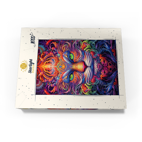 Mystical Psychedelic Cat 1000 Jigsaw Puzzle box view3