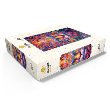 Mystical Psychedelic Cat 100 Jigsaw Puzzle box view1