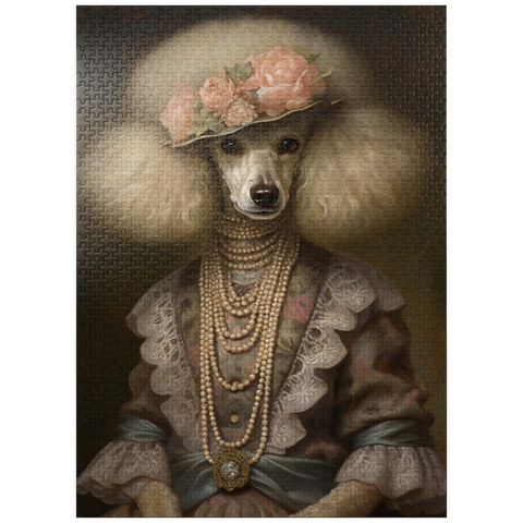 puzzleplate Victorian Poodle shelf 1000 Jigsaw Puzzle