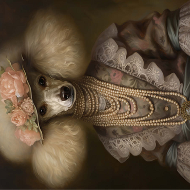 Victorian Poodle shelf 100 Jigsaw Puzzle 3D Modell