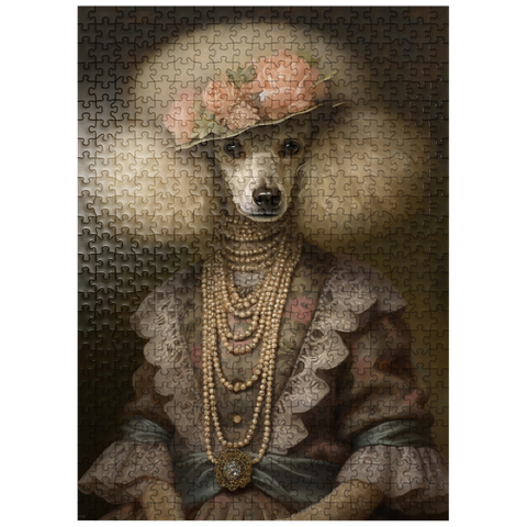 puzzleplate Victorian Poodle shelf 500 Jigsaw Puzzle