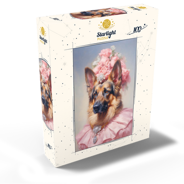 Regal Victorian German Shepherd Portrait 100 Jigsaw Puzzle box view2