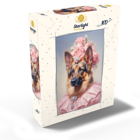 Regal Victorian German Shepherd Portrait 100 Jigsaw Puzzle box view2