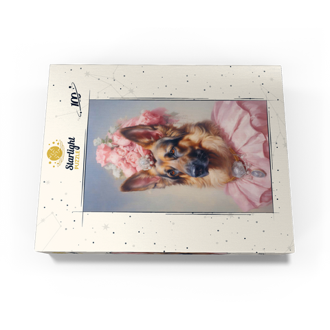 Regal Victorian German Shepherd Portrait 100 Jigsaw Puzzle box view3