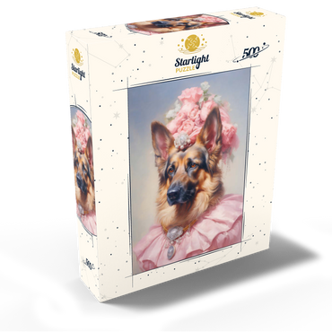 Regal Victorian German Shepherd Portrait 500 Jigsaw Puzzle box view2