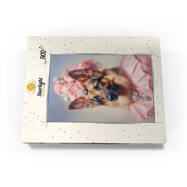 Regal Victorian German Shepherd Portrait 500 Jigsaw Puzzle box view3