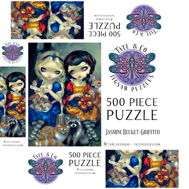 Alice and Snow White 500 Jigsaw Puzzle box 3D Modell