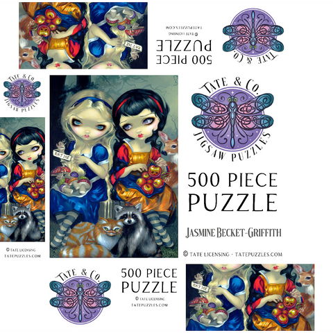 Alice and Snow White 500 Jigsaw Puzzle box 3D Modell