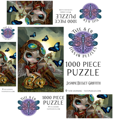 Clockwork Dragonling 1000 Jigsaw Puzzle box 3D Modell