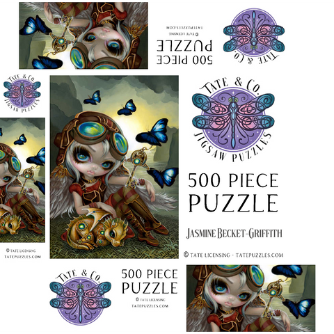 Clockwork Dragonling 500 Jigsaw Puzzle box 3D Modell