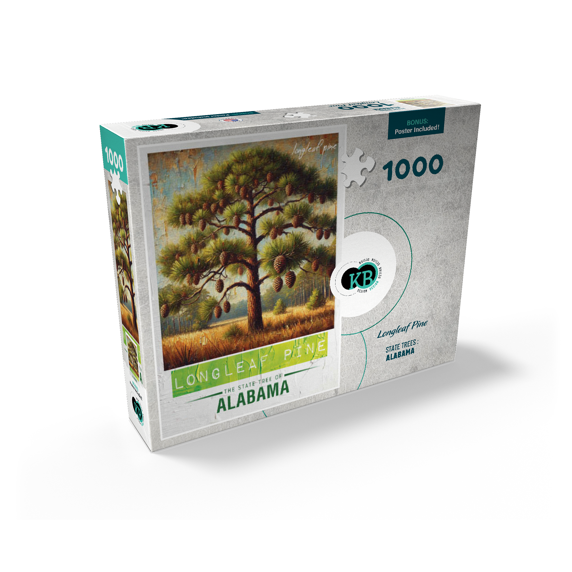 1000 Piece Jigsaw Puzzle - Colorful Tree Design, 68x48cm, Anti-Glare Matte Finish With Strong Fit Pieces