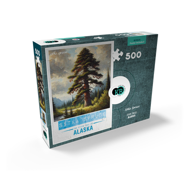 State Trees Series: Alaska, Sitka Spruce 500 Jigsaw Puzzle box view2