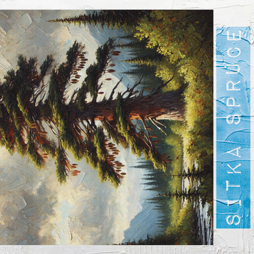 State Trees Series: Alaska, Sitka Spruce 500 Jigsaw Puzzle 3D Modell
