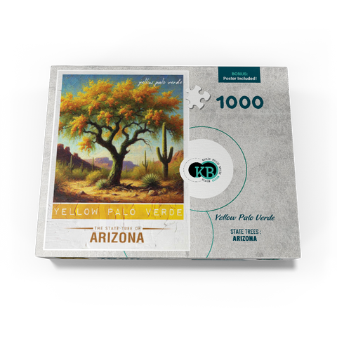 State Trees Series: Arizona, Yellow Palo Verde 1000 Jigsaw Puzzle box view3