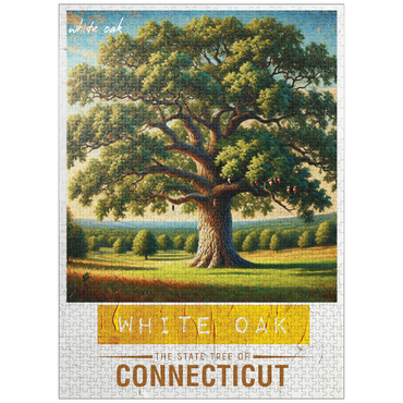 puzzleplate State Trees Series: Connecticut, White Oak 1000 Jigsaw Puzzle