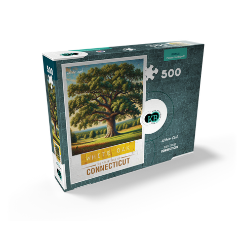State Trees Series: Connecticut, White Oak 500 Jigsaw Puzzle box view2