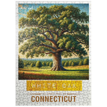 puzzleplate State Trees Series: Connecticut, White Oak 500 Jigsaw Puzzle