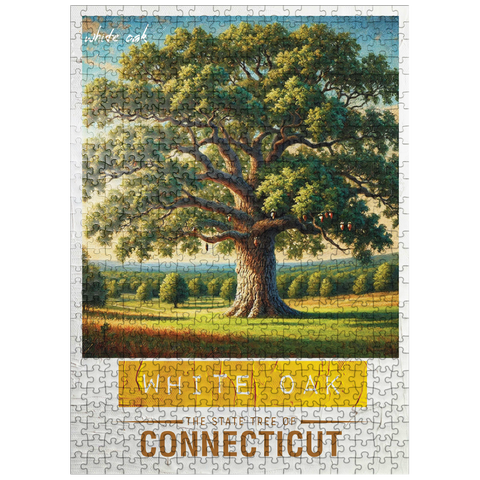 puzzleplate State Trees Series: Connecticut, White Oak 500 Jigsaw Puzzle
