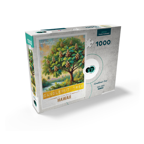 State Trees Series: Hawaii, Candlenut Tree 1000 Jigsaw Puzzle box view2