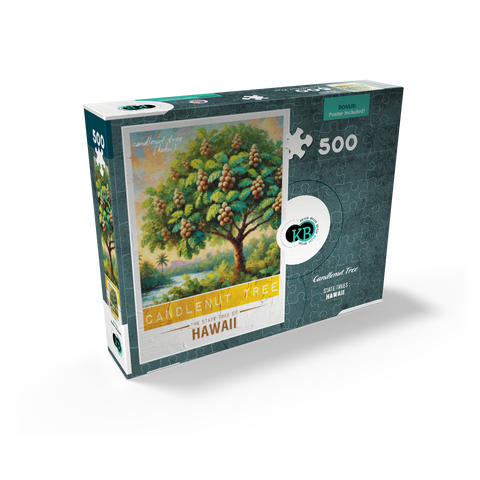 State Trees Series: Hawaii, Candlenut Tree 500 Jigsaw Puzzle box view2