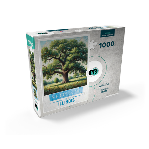 State Trees Series: Illinois, White Oak 1000 Jigsaw Puzzle box view2