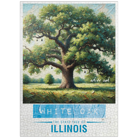 puzzleplate State Trees Series: Illinois, White Oak 1000 Jigsaw Puzzle