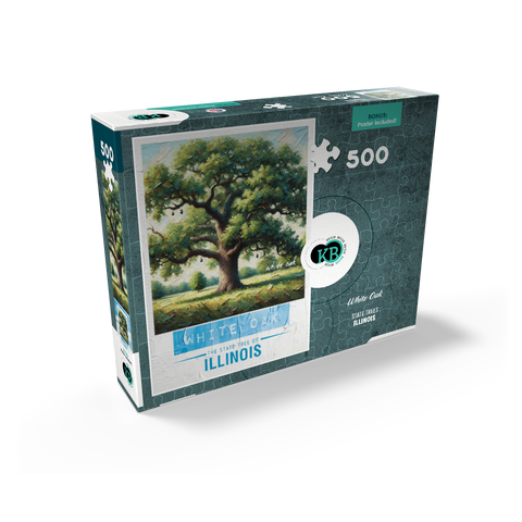 State Trees Series: Illinois, White Oak 500 Jigsaw Puzzle box view2
