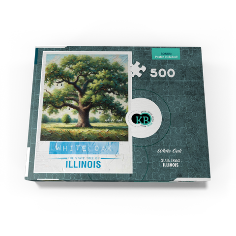 State Trees Series: Illinois, White Oak 500 Jigsaw Puzzle box view3