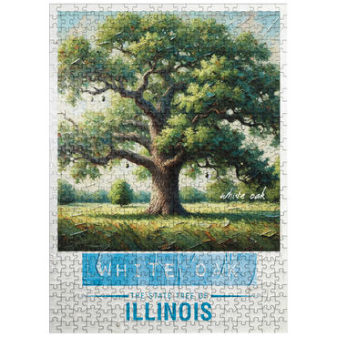 puzzleplate State Trees Series: Illinois, White Oak 500 Jigsaw Puzzle
