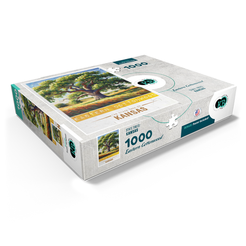 State Trees Series: Kansas, Eastern Cottonwood 1000 Jigsaw Puzzle box view1