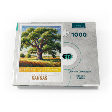 State Trees Series: Kansas, Eastern Cottonwood 1000 Jigsaw Puzzle box view3