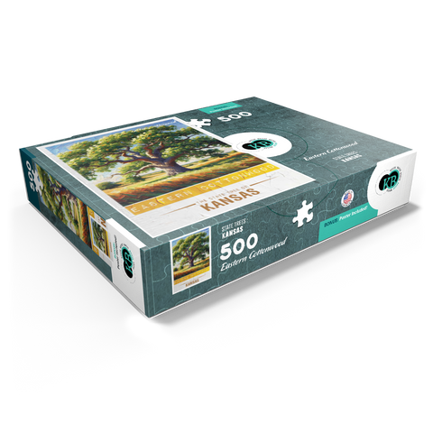 State Trees Series: Kansas, Eastern Cottonwood 500 Jigsaw Puzzle box view1