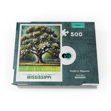 State Trees Series: Mississippi, Southern Magnolia 500 Jigsaw Puzzle box view3