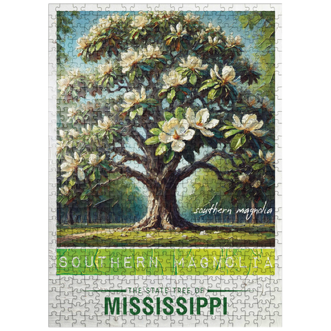puzzleplate State Trees Series: Mississippi, Southern Magnolia 500 Jigsaw Puzzle