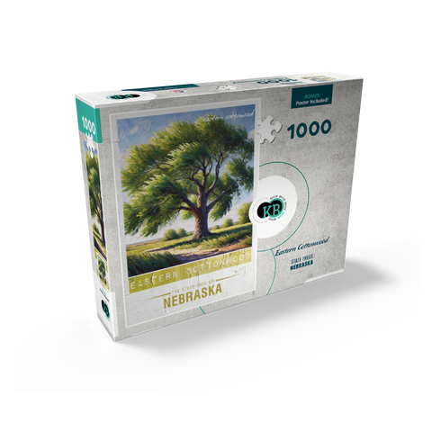 State Trees Series: Nebraska, Eastern Cottonwood 1000 Jigsaw Puzzle box view2